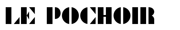 Le Pochoir font preview